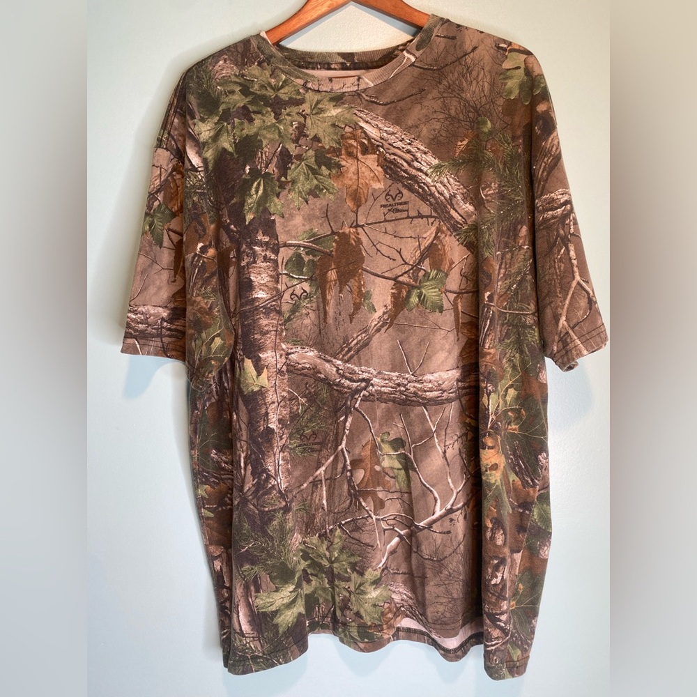 RedHead Camo T-Shirt Men’s Forrest  Leaves Woods Size 2XL Camouflage